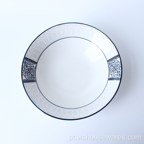 Conjunto de pratos conjunto de utensílios de mesa criativos de luxo leve de alta qualidade